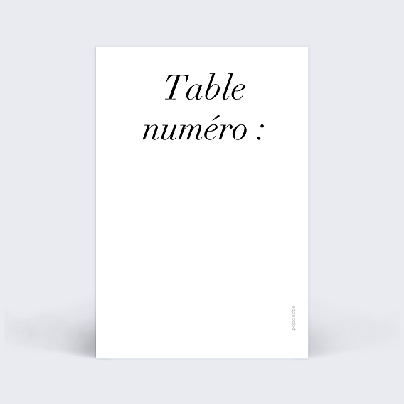 Marque-table Mariage Sobre & Jolie