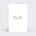 Marque-table mariage Classique Verso
