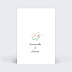 Marque-table mariage Couronne de Fleurs Verso