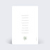 Marque-table mariage Couronne Eucalyptus Minimaliste Verso