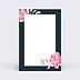 Marque-table mariage Dark Peony Verso