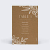 Marque-table mariage Dentelle Kraft II Verso