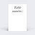Marque-table mariage Sobre & Jolie Verso