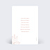 Marque-table mariage Terracotta Flowers Verso