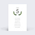 Marque-table mariage Tournesol Verso