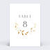 Marque-table Mariage Couronne Chic