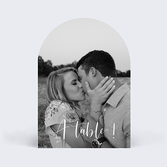 Marque-table Mariage Calligraphie