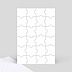 Marque-table mariage Puzzle Verso