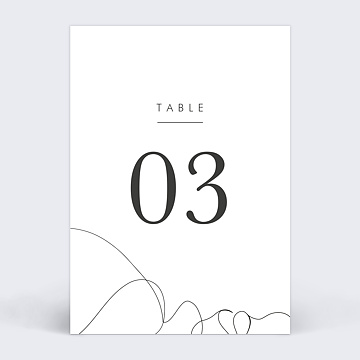 Marque-table Mariage Affection