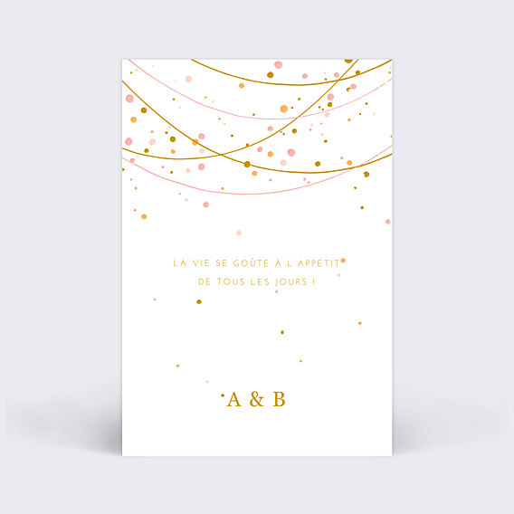 Marque-table Mariage Fairy Lights