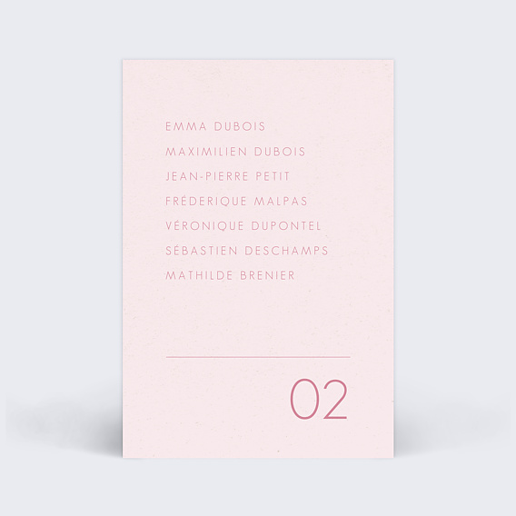 Marque-table mariage Maison Lemoine X Popcarte - Ivory Verso