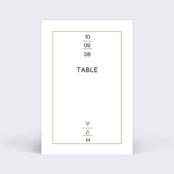Marque-table Mariage Graphique
