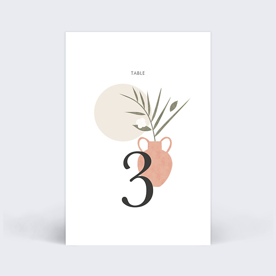 Marque-table Mariage Céramique