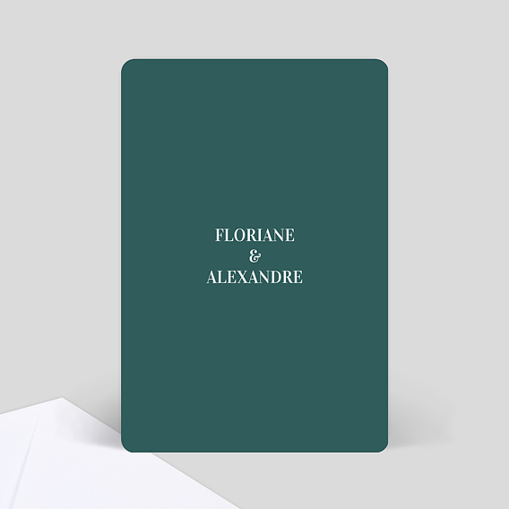 Marque-table mariage Badinage Verso