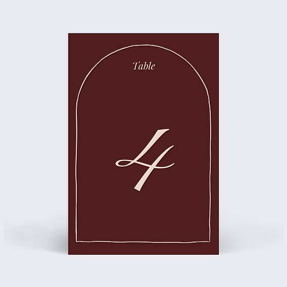 Marque-table Mariage Amour passionnel