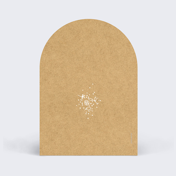 Marque-table mariage Fleurs de Printemps Verso