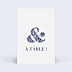 Marque-table Mariage Esperluette