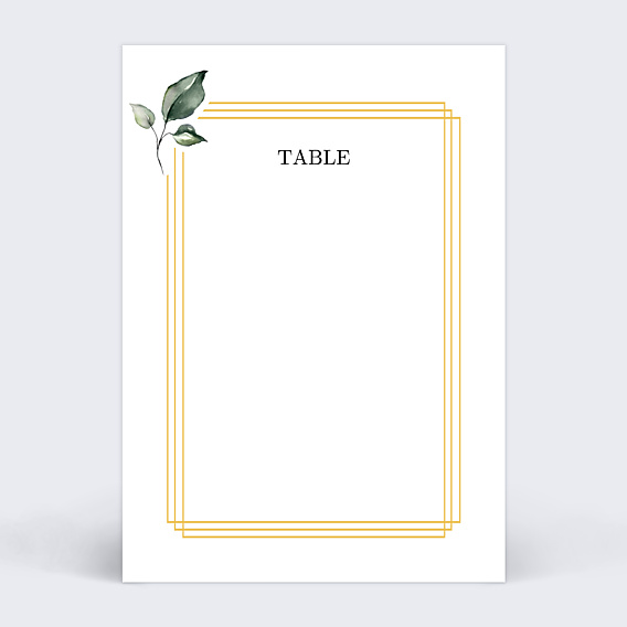 Marque-table Mariage Cadre Eucalyptus
