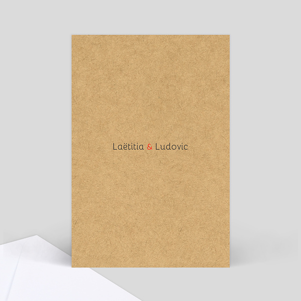 Marque-table Mariage Lune de Miel Verso