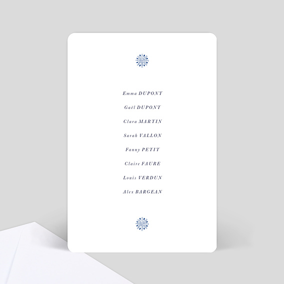 Marque-table mariage Azulejos Verso