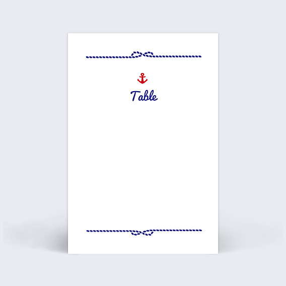 Marque-table Mariage Mer