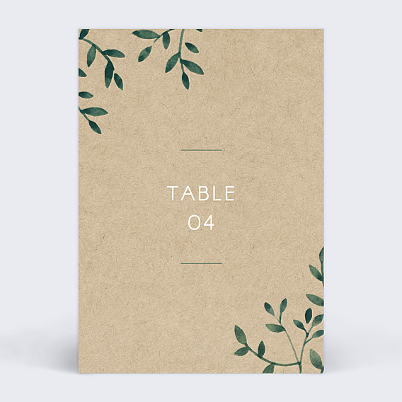 Marque-table Mariage Ombarge