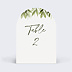 Marque-table Mariage Lauriers Suspendus