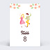 Marque-table Mariage Jardin botanique