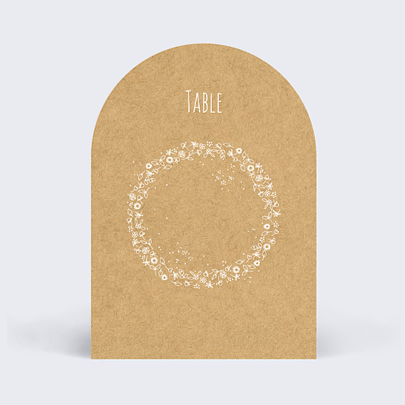 Marque-table mariage Fleurs de Printemps