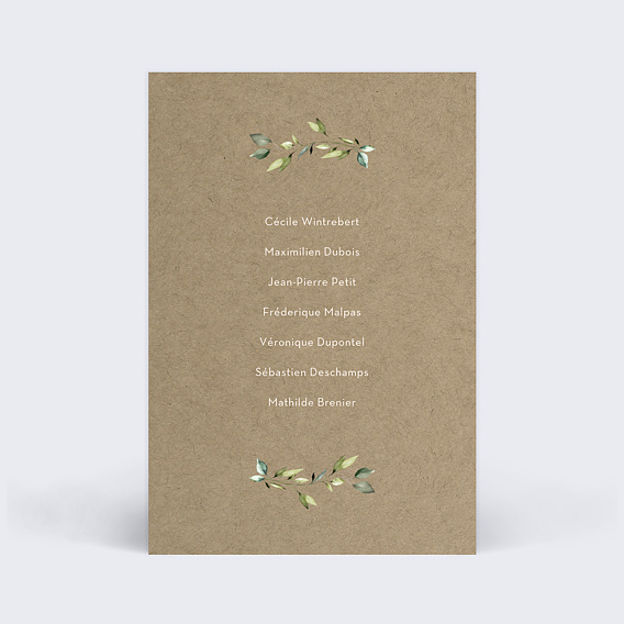 Marque-table mariage Modern Love Verso