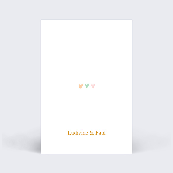 Marque-table mariage Promenade Champêtre Verso