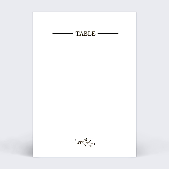 Marque-table Mariage Bois