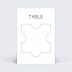 Marque-table Mariage Puzzle