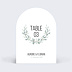 Marque-table Mariage Couronne d'Oliviers