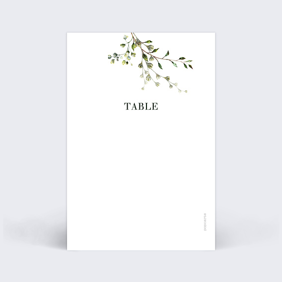 Marque-table Mariage Herbarium
