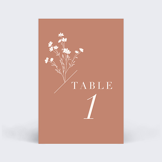 Marque-table Mariage Botanica