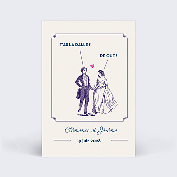 Marque-table Mariage Hirondelle d'Amour