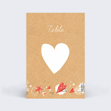 Marque-table Mariage Mariage Enfant