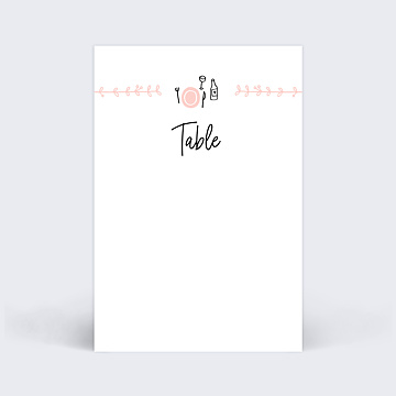 Marque-table Mariage Mariage Illustr