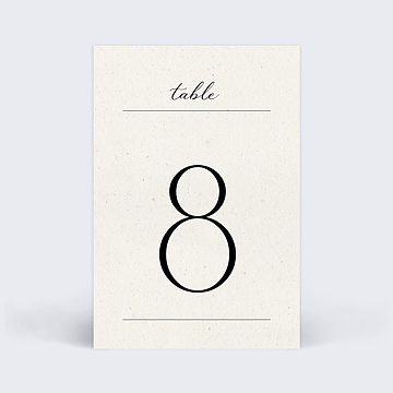 Marque-table Mariage Notre Essentiel