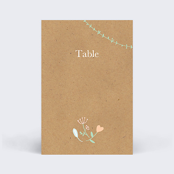 Marque-table Mariage Promenade Champtre