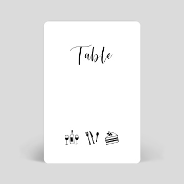Marque-table Mariage Tempo
