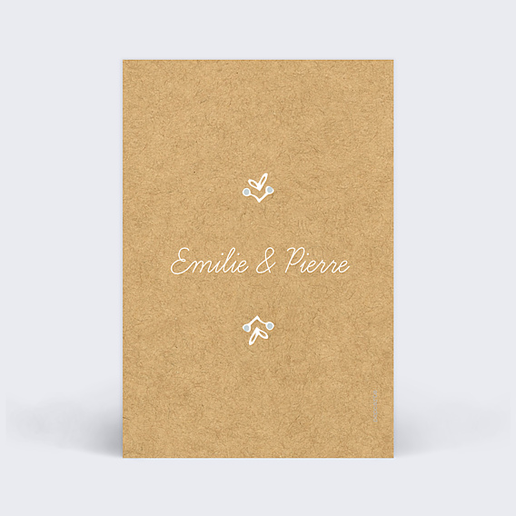 Marque-table Mariage Timeline Dentelle