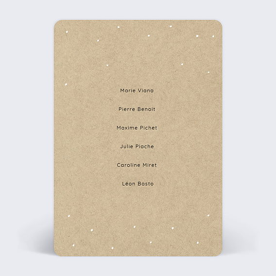 Marque-table Mariage Arbre