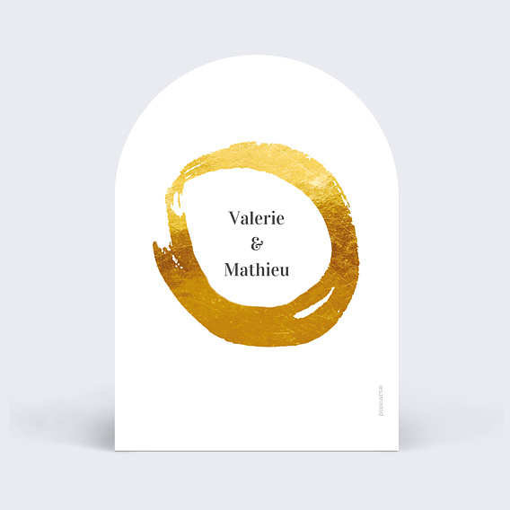Marque-table mariage Alliance Verso
