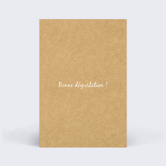 Marque-table mariage Dentelle Kraft Verso