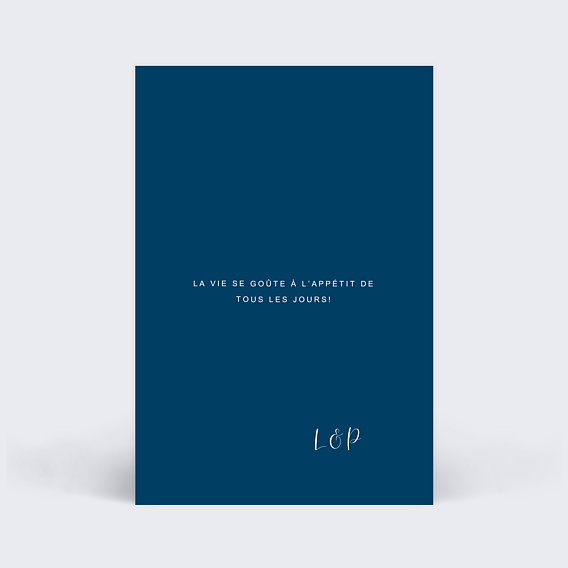 Marque-table mariage Velours Verso