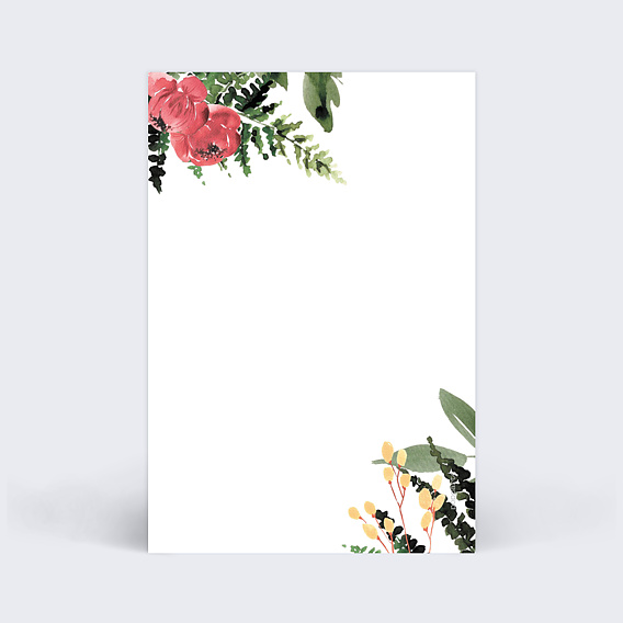 Marque-table mariage Wild Flowers Verso