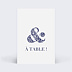 Marque-table mariage Esperluette