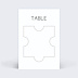 Marque-table mariage Puzzle